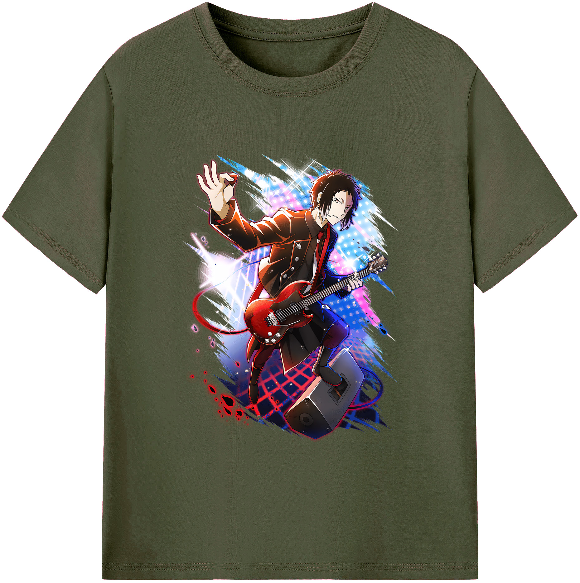 （画像用） 文豪ストレイドッグス Bungo Stray Dogs 綿100％ メンズ半袖Tシャツ｜肌触りやわらか＆通気性